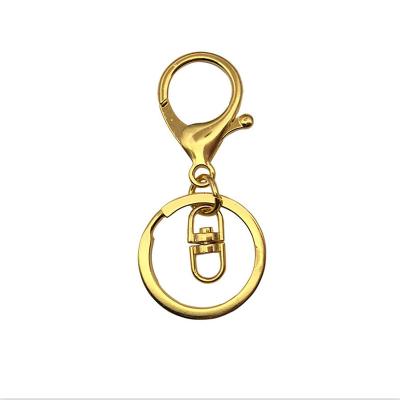 China Stainless steel Hot Selling Good Quality 4 Colors Stainless Steel Plated Metal Lobster Clasp Key Hook Chain Diy Jewelry Making Keychain for sale