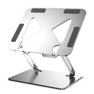 China Aluminum alloy Custom Non Slip Carbon steel Laptop Stand Adjustable Laptop Holder Foldable Laptop Riser for sale