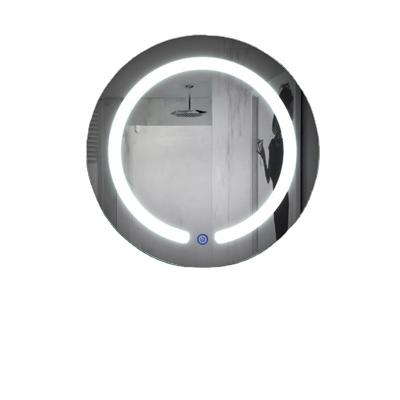 China Modern Round Illuminated Bathroom Bedroom Wall Mounted Vanity Mirror With Light for sale