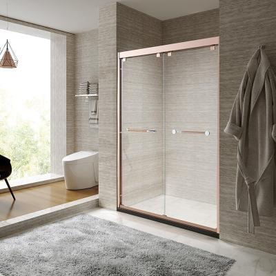 China Contemporary Bypass Double Sliding Shower Door - Alcove Shower Doors for sale