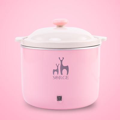 China Hot Sale Household Pink 80W Single Type Mini Slow Cooker for sale