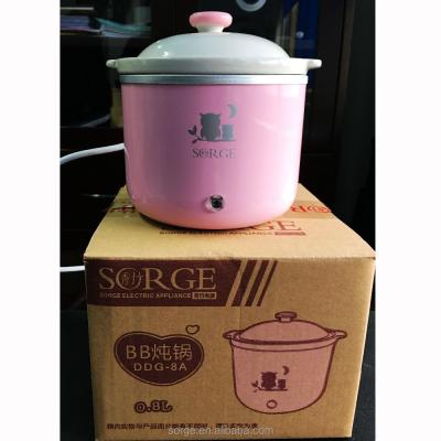 China Wholesale 0.8L Ceramic Iron Pot Sustainable Slow Cooker Home Kitchen Appliance for sale