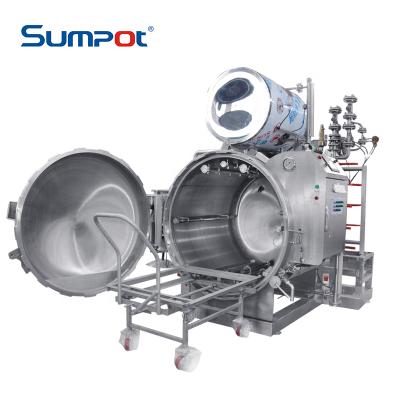 China High Accuracy Industrial Automatic Hot Water Spray Retort Machine Autoclave For Seasoning Sauces for sale