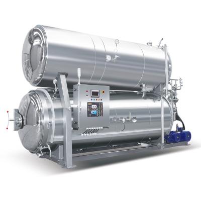 China food & Beverage Factory SUMPOT CT1200x1800mm Double Layer Water Immersion Food Retort Autoclave Sterilizer for sale