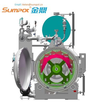 China Baby Food SUMPOT Canned Food Rotary Water Spray Retort Machine for sale