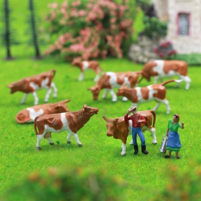 China Shepherd Painted Good Farm Animals Cows AN8705-36 Figures 1:87 Train Railway Layout HO Scale Model AN8705 for sale