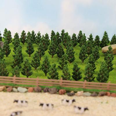 China S3812x Model Train Railway Accessories 35mm N Z 1:220 Scale Artificial Pine Green Tree Model Tree S3812-100 for sale