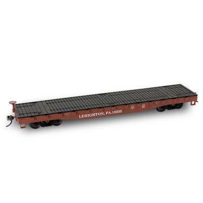 China 1:87 52' Toy C8741 HO Scale Slot Car Freight Flatbed Model Carrier 52ft Train Container Carriage Flat Car for sale