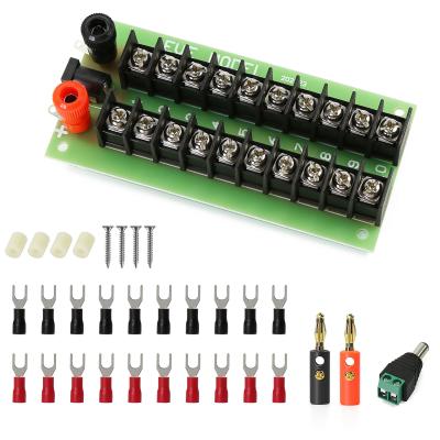 China PCB005 3 Inputs 10 Pairs AC Power Distribution Board Controller DC Outputs 115mm(L)x55mm(W) X 19mm(H) for sale