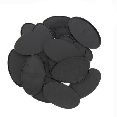 China MB875 Wargames Miniature Oval Bases MB875-20 75X42mm Oval Plastic Bases for sale