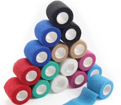 China High Quality Colorful Cohesive Elastic Wrap Bandage Vet Personal Care Bandage Self Adhesive Bandage for sale