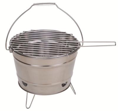 China Hot Selling Colorful Folding Outdoor Grill Easily Assembled Mini Small Type Portable Charcoal BBQ Bucket New Style For Autumn Outing For Garden for sale