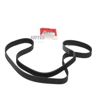 China Genuine New 252123C311  V-Ribbed Belt/ Fan Belt for HYUNDAI Equus Santa Fe Genesis KIA CADENZA SORENTO QUORIS for sale