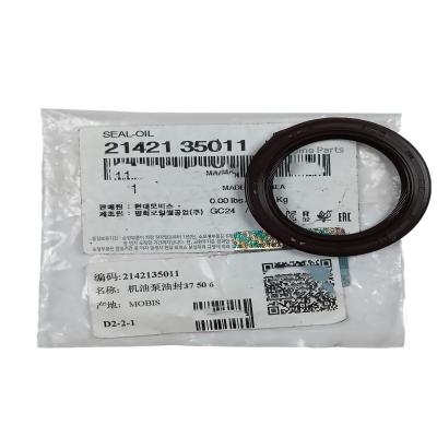 China Genuine New 2142135011 21421-35011 Engine Front Crankshaft Oil Seal for Hyundai KIA for sale