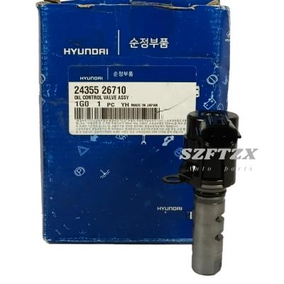 China Novo original 2435526710 24355-26710 VVT válvula de controle de óleo para 2006-2011Hyundai Accent Kia Rio Rio5 1.6L à venda