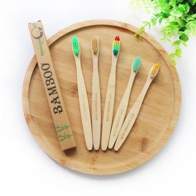 China BT-FB Customized Biodegradable Best Logo Eco-Friendly Bamboo Toothbrush for sale