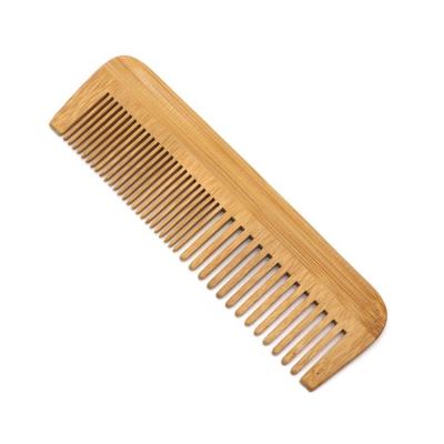 China Two Sizes Of Pin OEM Eco - Friendly Biodegradable Bamboo Comb for sale