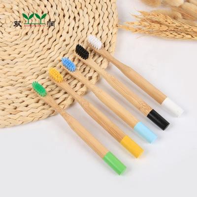 China BT-KCO-001 100% Biodegradable Biodegradable Soft Baby Bamboo Toothbrush for sale