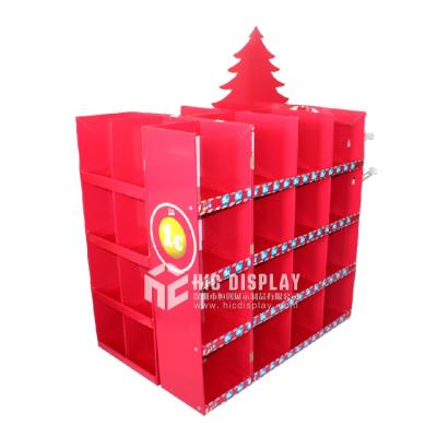 China Props Display Rack HIC Cardboard Display Stand Christmas Gift Display Rack For Christmas Decoration for sale