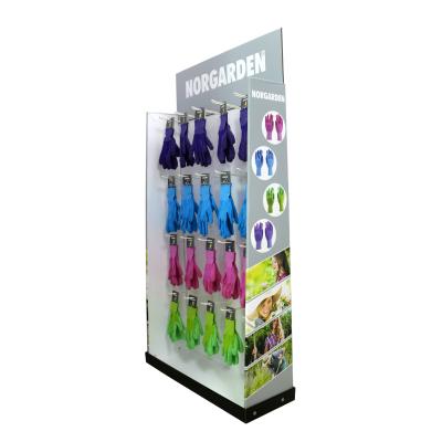 China HIC Exhibition Shelf Floor Peg Hanging Display Rack, Good Quality Portfolio Floor Display Stand for sale