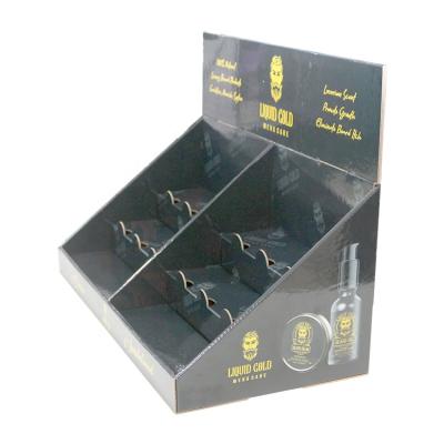 China Supermaket Customized Display Box Counter Perfume For Men Cardboard PDQ Display Stand for sale