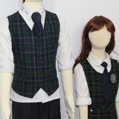 China School Uniform Casual Medium Skirt Dress, High End Factory, Custom Print School Clothes for sale