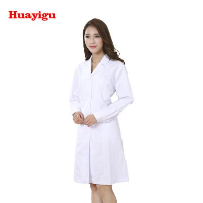 China Hospital Good Quality Low Price Operation Doctor White Medical Uniform For Female for sale