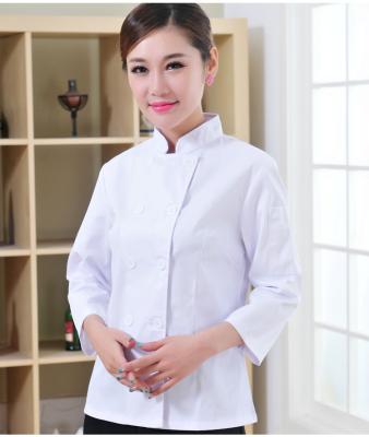 China restaurant & Slim Bar Chef Coat Jacket Uniform Chef Female Cook Uniforms for sale