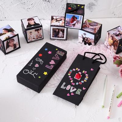 China Recyclable Valentine Gifts Bounce Diy Scrapbook Surprise Diy Birthday Bounce Christmas Photo Bouncing Box for sale