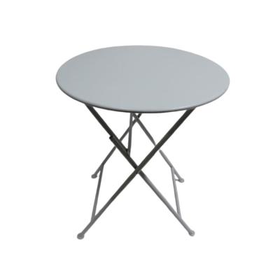 China Modern Easy Outdoor Metal Table Desktop Assembly Low Price Portable Round Table For Sale for sale