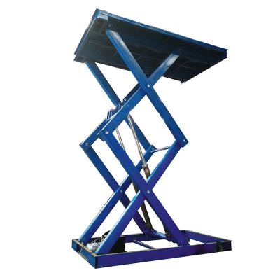 China High Quality Stationary Electric Car Hydraulic Fork Fixed Shear Scissor Lift Table/fixed shear fork lift for sale