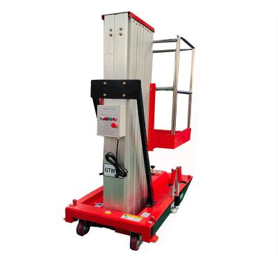 China Mobile single mast work platform aluminum lift table Lift Work Platform for sale