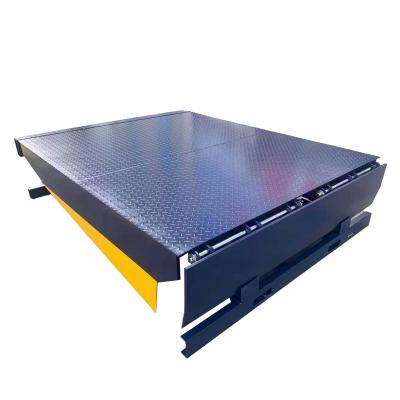 China Adjustable Stationary Hydraulic Warehouse Loading Yard Ramp For Trucks for sale