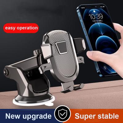 China Universal Adjustable Suction Steady Cup Holder Phone Car Gravity Holder Mount in Car GPS Mount for iPhone 13 pro Huawei Xiaomi for sale