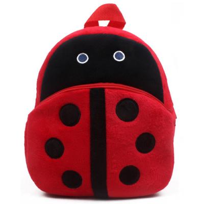 China Safety/Kids Plush Backpack Ladybug Backpack Standard Plush Backpack Sewn by ASTM Factory Professional CE Company for sale