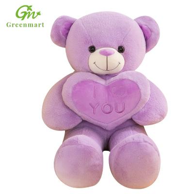 China Fasion Greenmart Cartoon Love Bear Plush Pillow Doll Love Bear Gift For Valentine's Day for sale