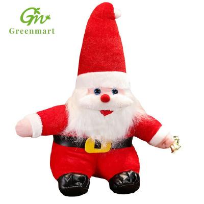 China Cute Cartoon Greenmart Cuddly Grandpa Christmas Stuffed Toy Give a Child a Stuffed Grandpa Christmas Figure for sale