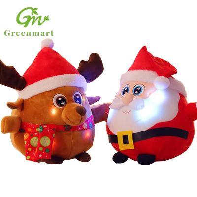 China Greenmart Cute Christmas Tree Stuffed Animals Christmas Tree Cartoon Santa Claus Decorated Christmas Tree Dolls for sale