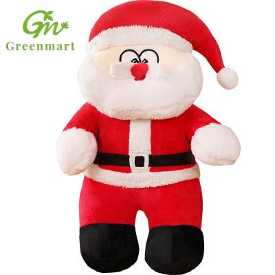 China Greenmart Stuffed Plush Plaid Christmas Eve Santa Claus Christmas Eve Santa Clause Super Warm Security / Gifts for sale