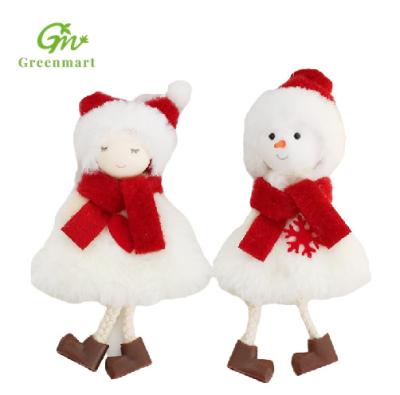 China Safety / Firm Sewn Christmas Angel Greenmart Santa Gnome Plush Doll Comfortable Cute Christmas Stuffed Dolls for sale