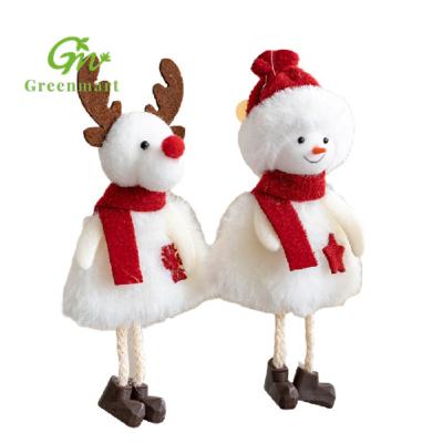 China Hot Selling Greenmart 2022 Christmas Angel Doll Christmas Cute Cheap Wholesale Elf Doll Company Sewn Safety / Key Chain for sale