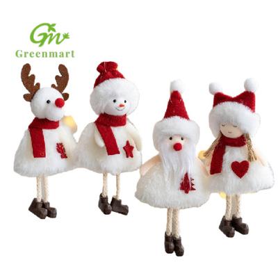 China GM OEM ODM 2022 Hot Sale Plush Stuffed Plush Christmas Elf Ornaments Christmas Plush Angel Doll Firm Sewn Safety/Cute Hanging Decoration for sale