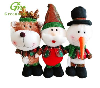 China Greenmart Cozy Hot Sale Father Christmas Plush Toys for Kids Santa Claus Stuffed Stuffed Decorations for sale