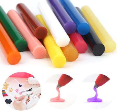 China Amazon Colored Adhesive Hot Melt Glue Stick Glue Sticks Eva Hot Melt Glue Stick Glue Gun Colored Sealing Wax For DIY Craft Material 7mm /11mm for sale