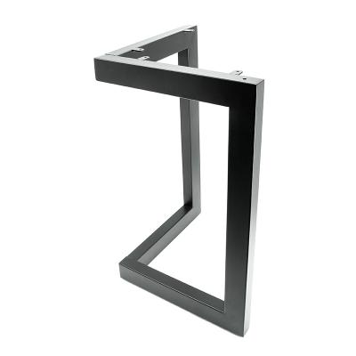 China Modern L Shape Black Art Desk Leg Steel Table Legs for sale