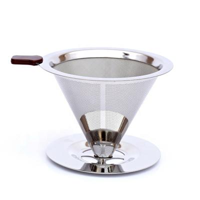 China Sustainable Gold Coffee Grinder Titanium Coated Filter Pour Over Smart Coffee Spout for sale