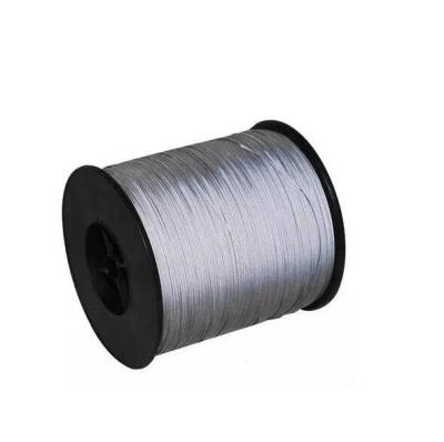 China Silver Reflective Double Sided Yarn Fabric Sewing Thread For Knitting for sale