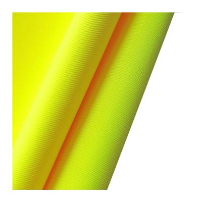 China EN20471 100% Antistatic Polyester Knitted Fluorescent Yellow Fabric For Safety Vest for sale