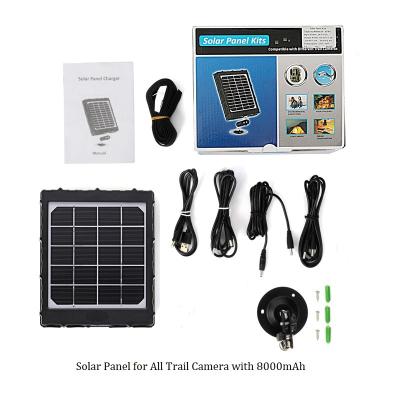 China Trail Camera 8000amh Solar Panel Charger Kit For Cellular Wildlife Tracking Camera for sale