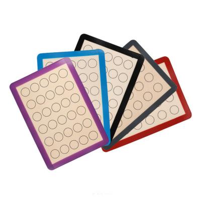 China Heat Resistant Silicone Non-Slip Reusable Non-Stick Thick Non-Toxic And Durable Viable Baking Mat Tools As Kitchen Accessories for sale